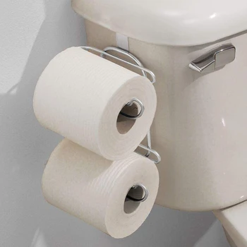 Metal Compact Hanging over the Tank Toilet Tissue Paper Roll Holder and Dispenser for Bathroom Storage - Holds 1 Extra Roll- Sil
Metal Compact Hanging over the Tank Toilet Tissue Paper Roll Holder and Dispenser for Bathroom Storage - Holds 1 Extra Roll- Sil