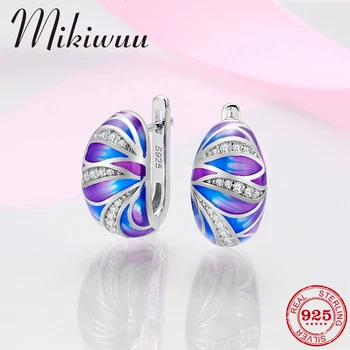 Mikiwuu Blooming purple lotus Earrings for Women 925 Sterling Silver Delicate flowers Enamel with CZ Stud Earings Fine Jewelry
Mikiwuu Blooming purple lotus Earrings for Women 925 Sterling Silver Delicate flowers Enamel with CZ Stud Earings Fine Jewelry
