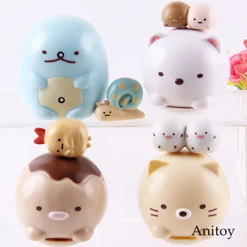 Anime Cartoon Sumikkogurashi Action Figure Q Version Sumikko Gurashi Cute PVC Collection Model Toy 4pcs/set
Anime Cartoon Sumikkogurashi Action Figure Q Version Sumikko Gurashi Cute PVC Collection Model Toy 4pcs/set