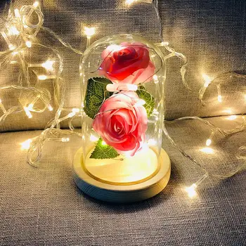 LED 2 Simulate Rose Flowers Decor with String Light Romantic Night Light Table Decor for Valentine Birthday Gifts
LED 2 Simulate Rose Flowers Decor with String Light Romantic Night Light Table Decor for Valentine Birthday Gifts