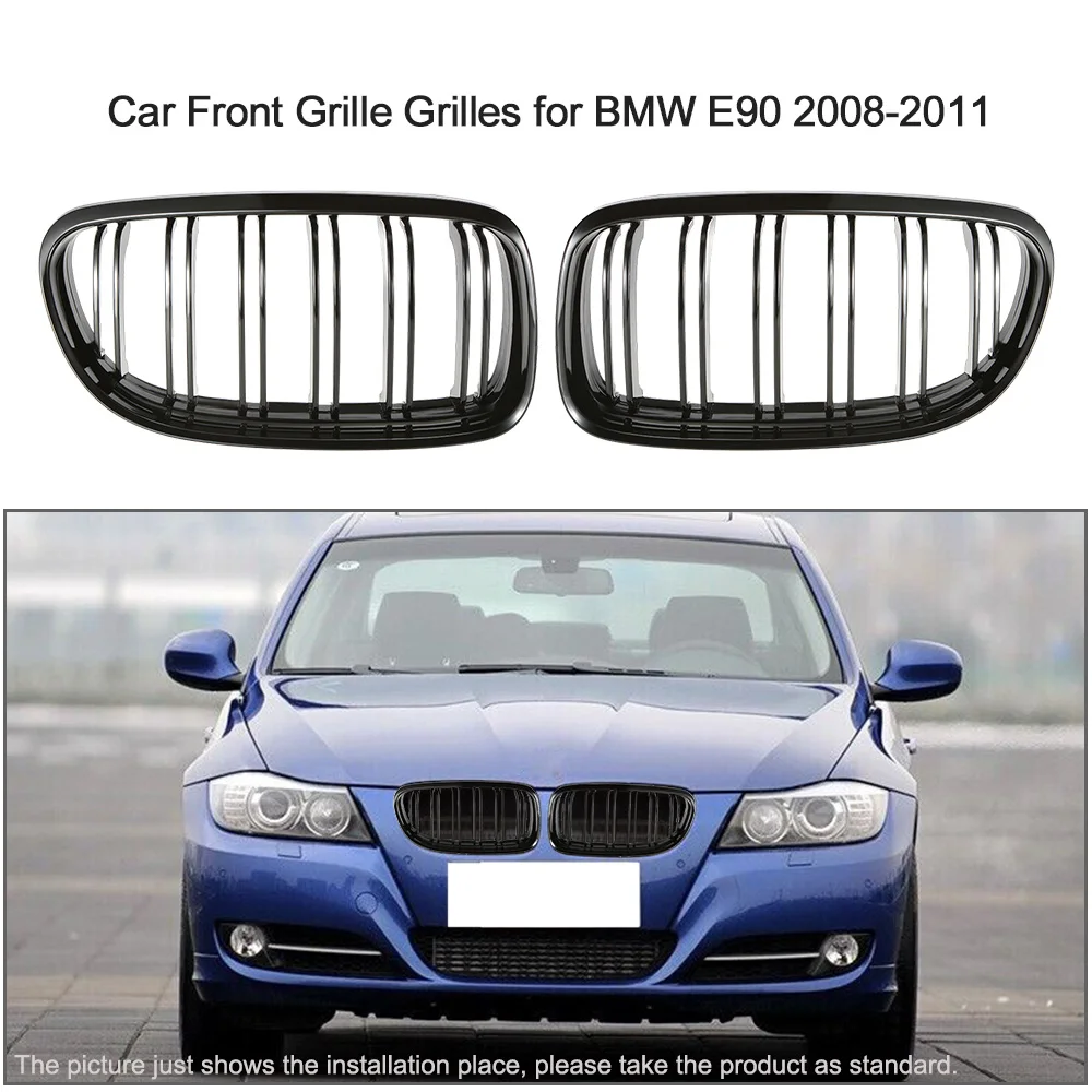 Hot New Car-styling Grill for BMW E90 2008-2011 One Pair of Gloss Black Car Front Grille Grilles with Double Line car Styling
Hot New Car-styling Grill for BMW E90 2008-2011 One Pair of Gloss Black Car Front Grille Grilles with Double Line car Styling