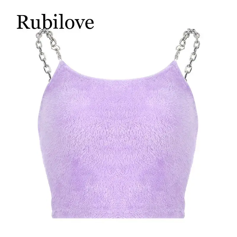 Rubilove Velvet Women Tank Top High Street Chain Crop Tops Streetwear Harajuku Camisole Sexy Sleeveless Cropped Tee Shirts
Rubilove Velvet Women Tank Top High Street Chain Crop Tops Streetwear Harajuku Camisole Sexy Sleeveless Cropped Tee Shirts