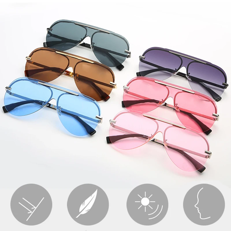 Generic Ladies Mirror Designer Sun Men Vintage Onepiece Women