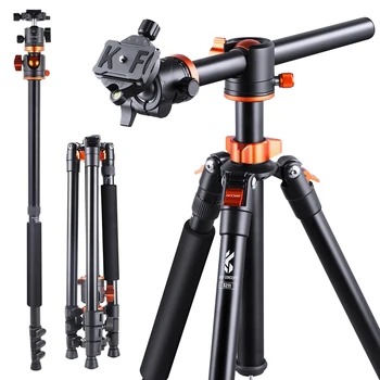 K&F Concept 72" S211 Camera Tripod Aluminium Professional DSLR Tripod with 360° Ball Head Monopod for Sony Canon Nikon DSLR Cam 
K&F Concept 72" S211 Camera Tripod Aluminium Professional DSLR Tripod with 360° Ball Head Monopod for Sony Canon Nikon DSLR Cam