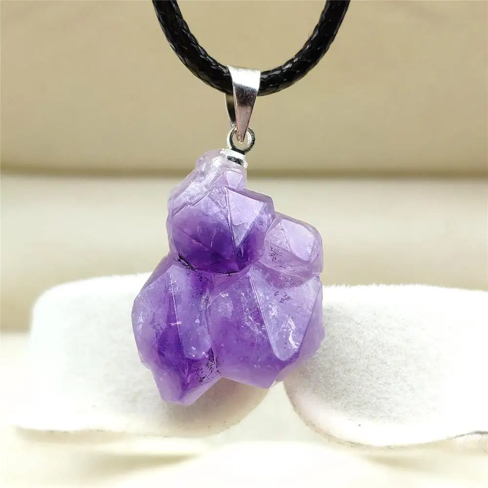 Newly Natural Lavender Purple Amethyst Quartz Raw Material Crystal Pendant 25x17mm Healing Stone Jewelry AAAA
Newly Natural Lavender Purple Amethyst Quartz Raw Material Crystal Pendant 25x17mm Healing Stone Jewelry AAAA