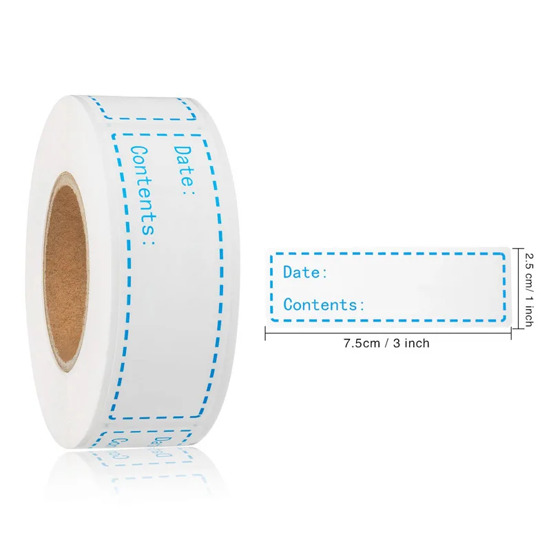150pcs date and content stickers Self-Adhesive Removable Freezer Refrigerator Food Storage Paper Sticker Labels White 25X75Mm
150pcs date and content stickers Self-Adhesive Removable Freezer Refrigerator Food Storage Paper Sticker Labels White 25X75Mm