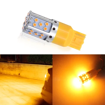 1 pcs T20 W21W 7440 3030 35 SMD 992 LED error free Canbus without Hyper Flash new turn signal 12V DC amber white 
1 pcs T20 W21W 7440 3030 35 SMD 992 LED error free Canbus without Hyper Flash new turn signal 12V DC amber white