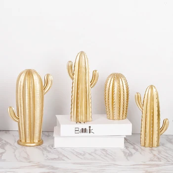 Resin Cactus Figurine Crafts Golden and White Prickly Pear Statue Children Room Decoration Home Decor Artificial Plant Ornaments
Resin Cactus Figurine Crafts Golden and White Prickly Pear Statue Children Room Decoration Home Decor Artificial Plant Ornaments