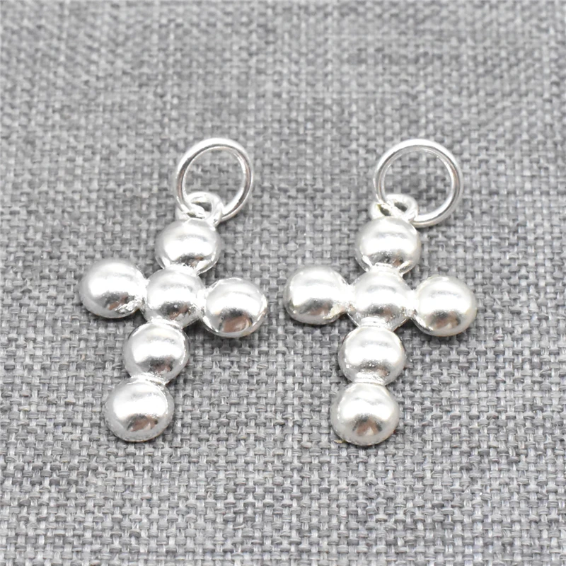 5pcs of 925 Sterling Silver Shiny Punk Concave Cross Charms for Necklace Bracelet Earring
5pcs of 925 Sterling Silver Shiny Punk Concave Cross Charms for Necklace Bracelet Earring