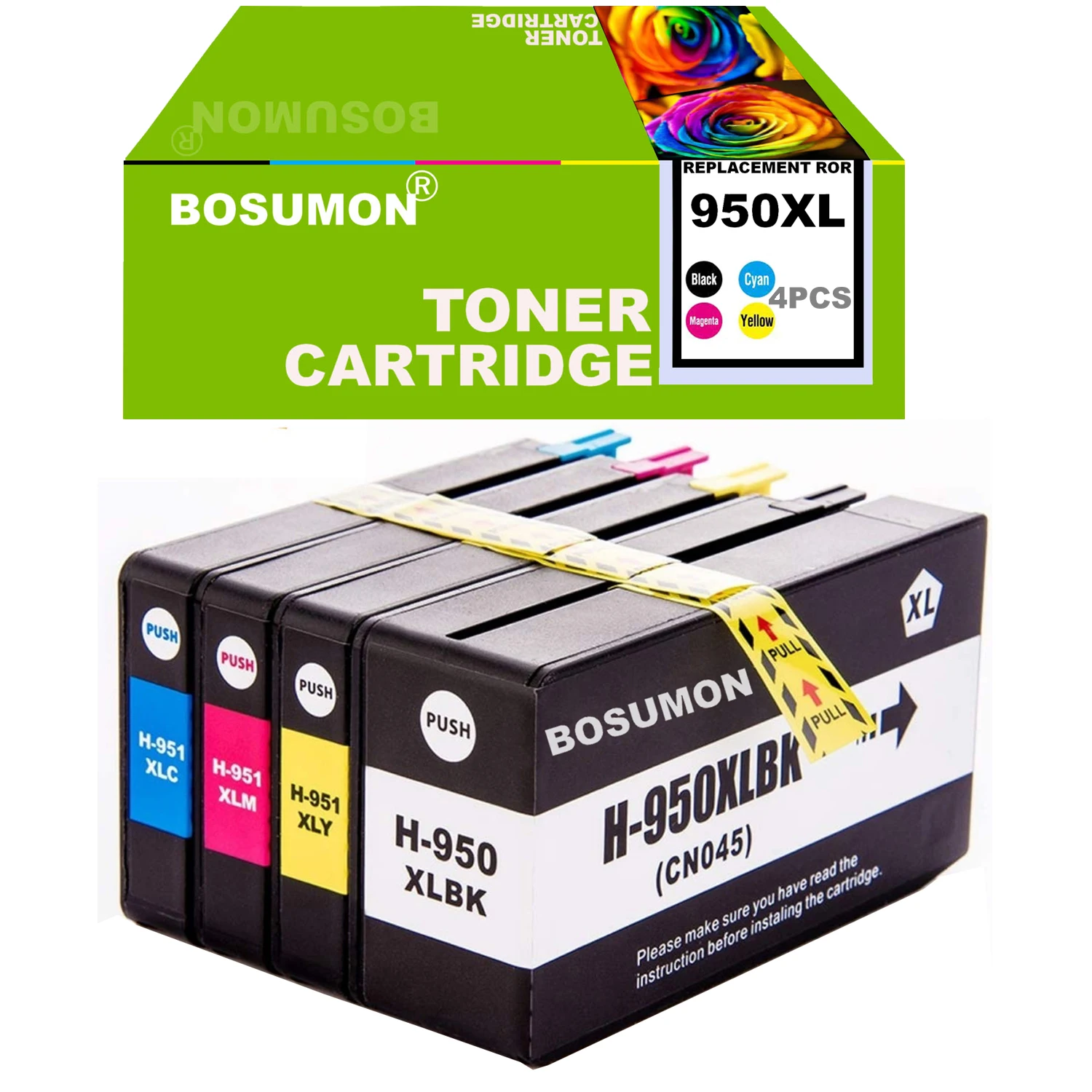 Bosumon совместимый для HP 950XL 951XL 950 951 чернильные картриджи Officejet Pro 8100 8600 8610 8615 8620 8625