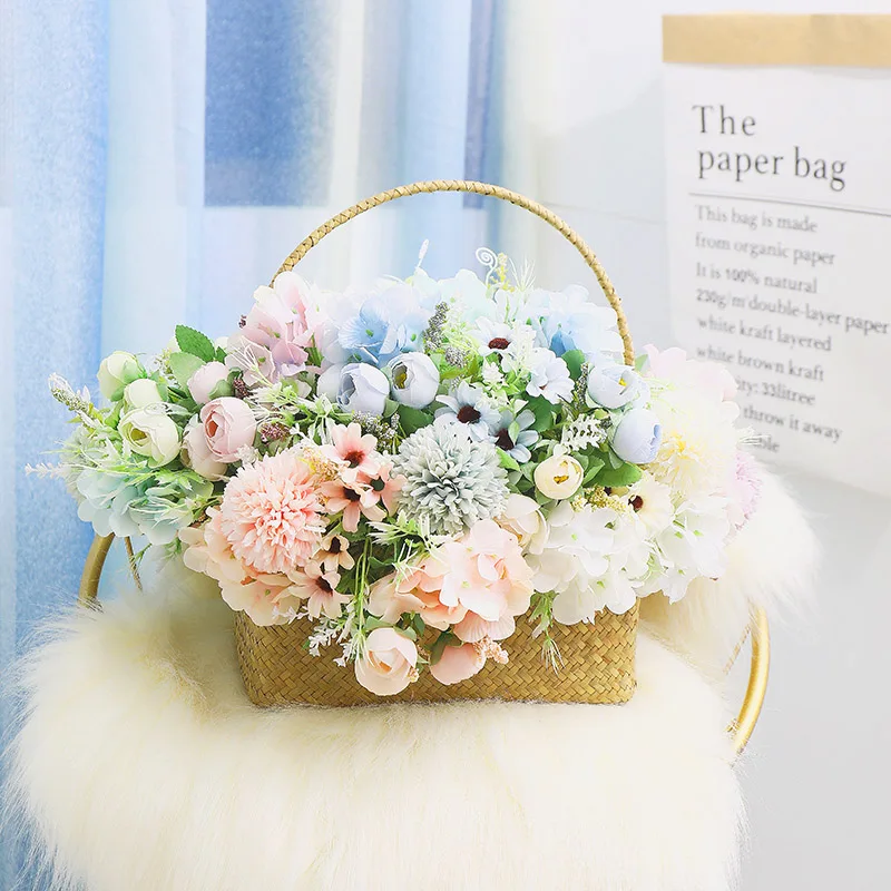 7 Forks Artificial Flowers tea roses Silk Peony Gerbera Daisy flore Fake Flower bouquet for Home living room party Wedding Decor
7 Forks Artificial Flowers tea roses Silk Peony Gerbera Daisy flore Fake Flower bouquet for Home living room party Wedding Decor