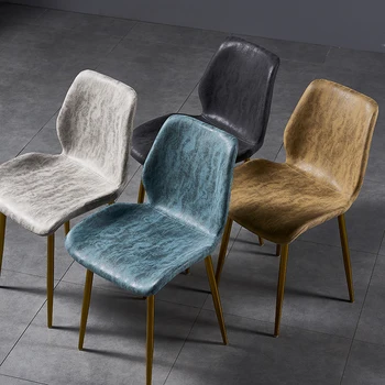 Industrial Style Leather Chair Nordic Dining Chairs Backrest Chair Simple Modern Dining Stool Customized Dining Table Chair
Industrial Style Leather Chair Nordic Dining Chairs Backrest Chair Simple Modern Dining Stool Customized Dining Table Chair