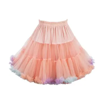 45cm Lolita Candy Colored Cloud Puffy Tutu Skirt Elastic Waist Fancy Rainbow Tulle Underskirt Boneless Bubble Petticoat 
45cm Lolita Candy Colored Cloud Puffy Tutu Skirt Elastic Waist Fancy Rainbow Tulle Underskirt Boneless Bubble Petticoat