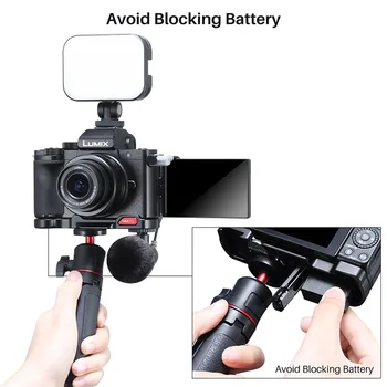 UURig R064 Base Plate Mount Vertical Shooting Bracket for Panasonic G100 Lumix G100 with Cold Shoe for Microphone Led Light
UURig R064 Base Plate Mount Vertical Shooting Bracket for Panasonic G100 Lumix G100 with Cold Shoe for Microphone Led Light