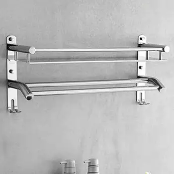 Perforation-free Towel Rack Bathroom Shelf Wall Hanging Bathroom 304 Stainless Steel Toilet Washstand Receptive Wall
Perforation-free Towel Rack Bathroom Shelf Wall Hanging Bathroom 304 Stainless Steel Toilet Washstand Receptive Wall