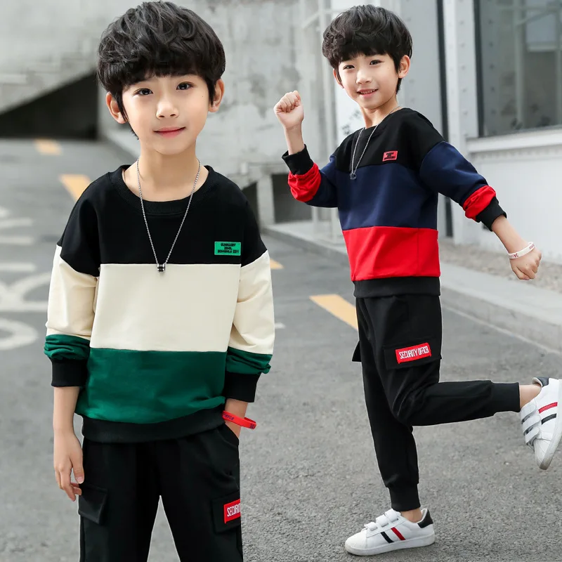 BOY'S Suit 2020 New Style Korean-style Set Spring Big Boy Children Trend Hoodie Two-Piece Set Childrenswear Fashion Clothing
BOY'S Suit 2020 New Style Korean-style Set Spring Big Boy Children Trend Hoodie Two-Piece Set Childrenswear Fashion Clothing