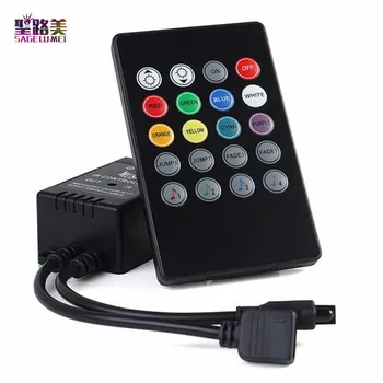 2016 LED Music IR Controller 12V 2A 20 Keys IR Remote Controller Sound Sensor for 3528 5050 RGB LED Strip Lights Mini Controller
2016 LED Music IR Controller 12V 2A 20 Keys IR Remote Controller Sound Sensor for 3528 5050 RGB LED Strip Lights Mini Controller