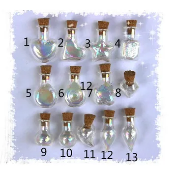 50PCS NEW 13 Style Shape Rainbow With Cork Bottles Mini Empty Small Tiny Clear Wish Message Glass Bottles Vials Charms Pendant
50PCS NEW 13 Style Shape Rainbow With Cork Bottles Mini Empty Small Tiny Clear Wish Message Glass Bottles Vials Charms Pendant