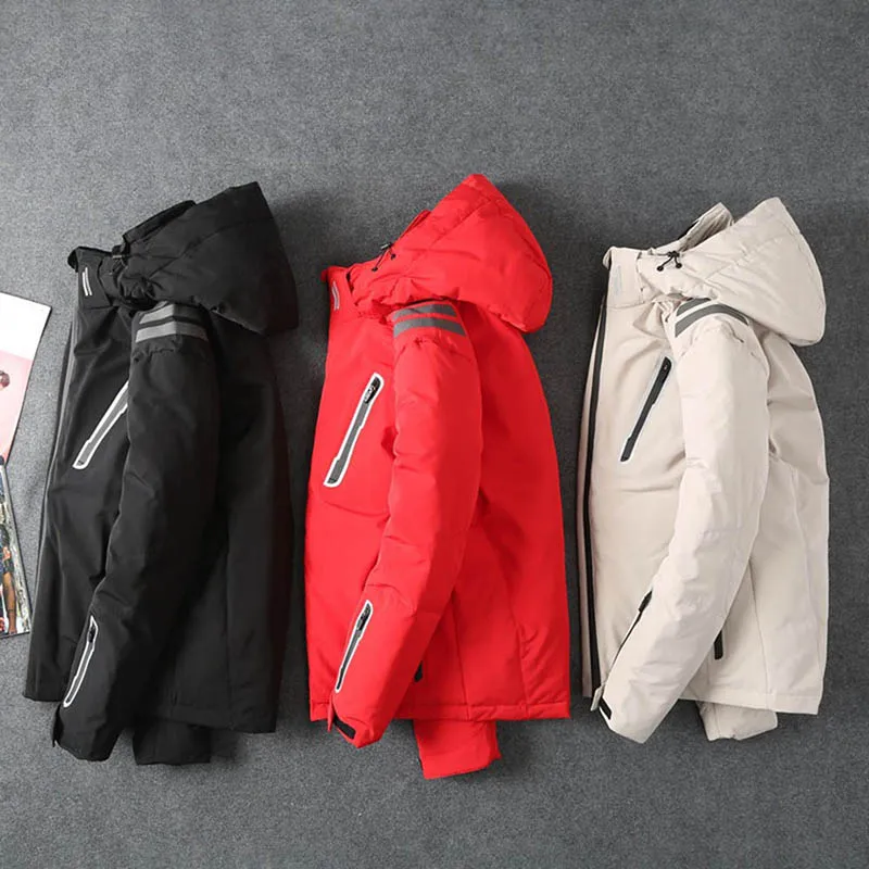 Wholesale Men Hooded Down Jackets Water Resistant Breathable Windproof Thickened Winter Outdoor Outcoat N66
Wholesale Men Hooded Down Jackets Water Resistant Breathable Windproof Thickened Winter Outdoor Outcoat N66