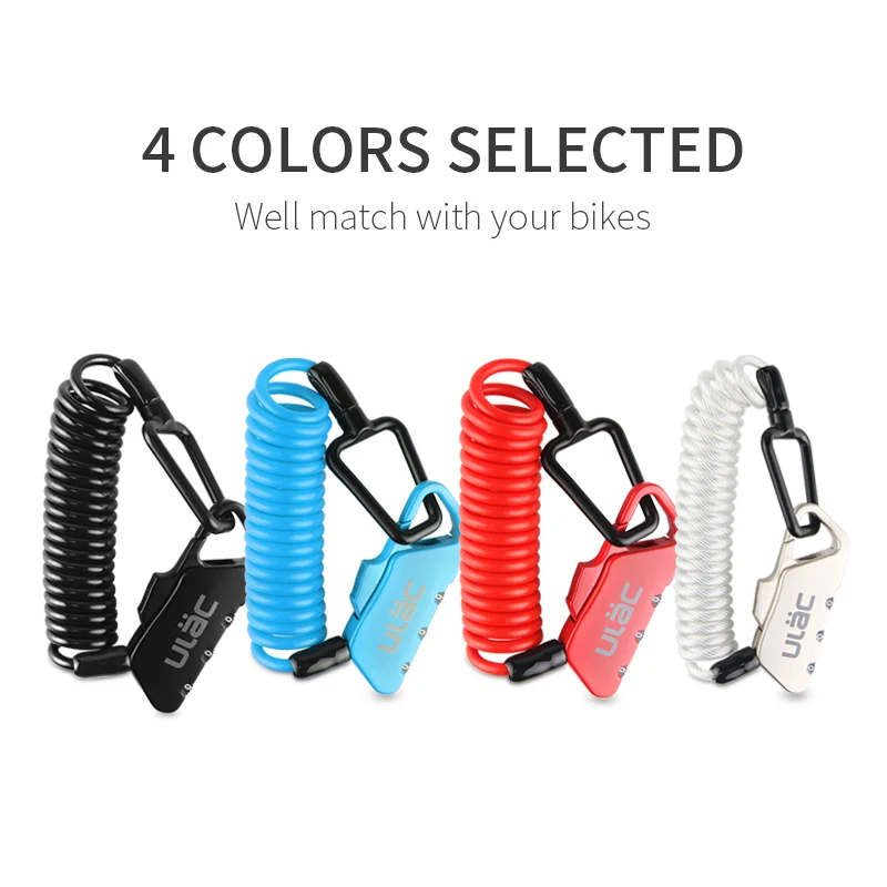 ULAC Mini Bike Lock 1200mm Fold Backpack Cycling Helmet Bicycle Cable Lock 3 Digit Combination Anti-theft Bike Bicycle Lock
ULAC Mini Bike Lock 1200mm Fold Backpack Cycling Helmet Bicycle Cable Lock 3 Digit Combination Anti-theft Bike Bicycle Lock