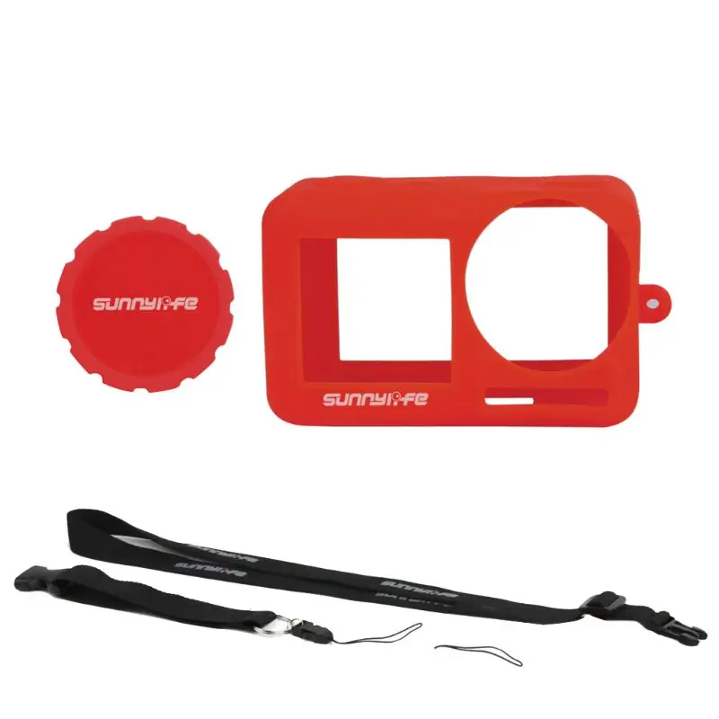 1Set Durable Anti Scratch Silicone Camera Cage Case Shell Lens Protective Cover with Lanyard for DJI Osmo Action Sports Camera A
1Set Durable Anti Scratch Silicone Camera Cage Case Shell Lens Protective Cover with Lanyard for DJI Osmo Action Sports Camera A