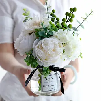 MODERN GALSS VASE+ARTIFICIAL FLOWER SET FIGURINES HOME FURNISHING CRAFT DECORATION WEDDING GIFTS LIVINGROOM SILK FAKE FLOWER POT
MODERN GALSS VASE+ARTIFICIAL FLOWER SET FIGURINES HOME FURNISHING CRAFT DECORATION WEDDING GIFTS LIVINGROOM SILK FAKE FLOWER POT