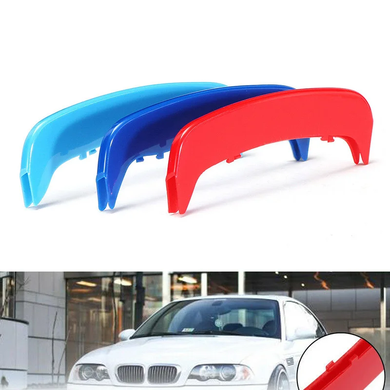 Exterior Heat resistant ABS Plastic 3pcs Car Grille Cover Bar For BMW E46 2002-2004 12.5*4*0.7cm Useful Durable Practical
Exterior Heat resistant ABS Plastic 3pcs Car Grille Cover Bar For BMW E46 2002-2004 12.5*4*0.7cm Useful Durable Practical