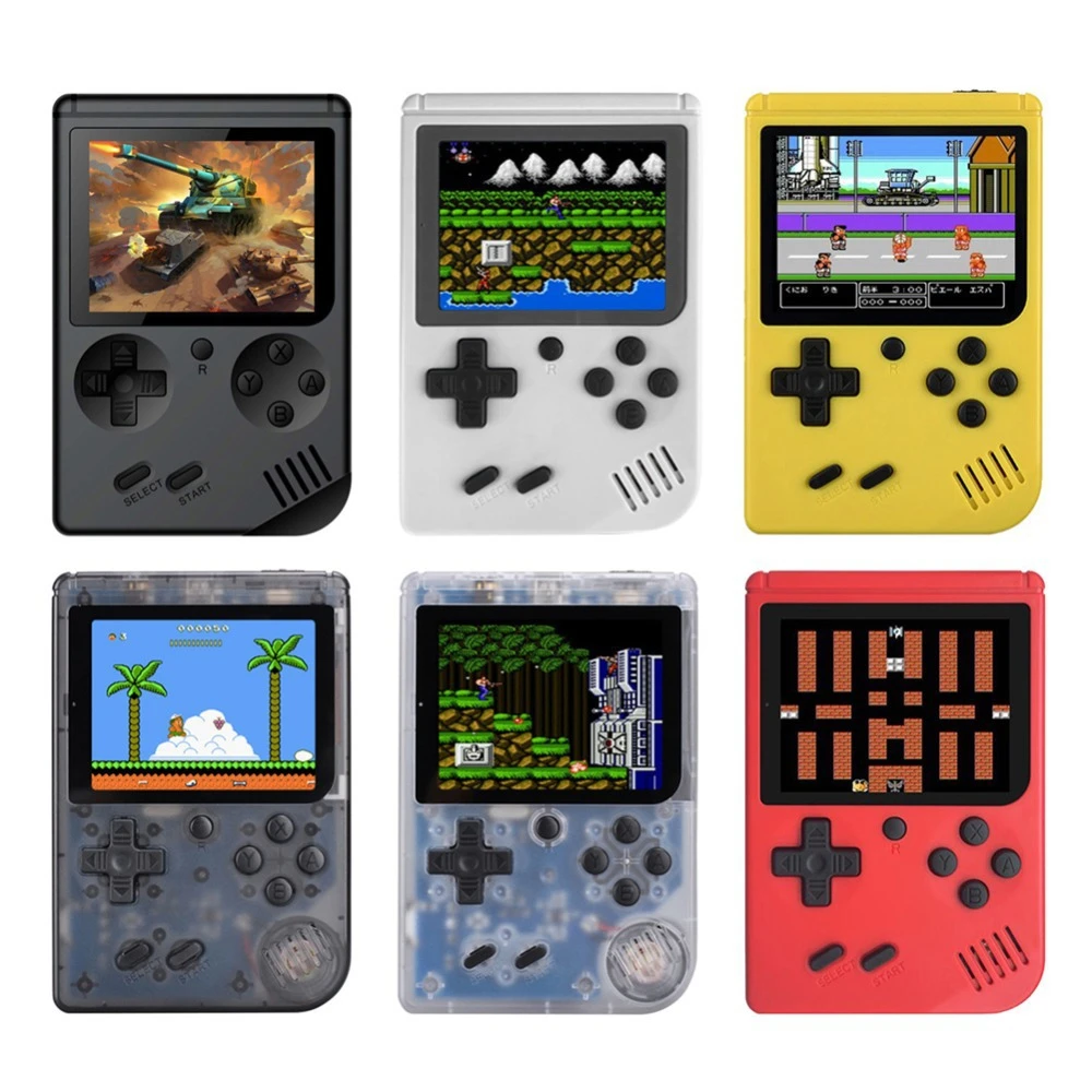 Retro Portable Gamepad Mini Handheld Game Console 8-Bit 3.0" Color LCD Screen Built in 168 games support 2 players
Retro Portable Gamepad Mini Handheld Game Console 8-Bit 3.0" Color LCD Screen Built in 168 games support 2 players