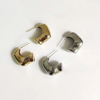 Peri'sBox Gold Silver Color Hollow L Shape Irregular Earrings Basket Geometric Earrings for Women Minimalist Hoop Earrings 2020
Peri'sBox Gold Silver Color Hollow L Shape Irregular Earrings Basket Geometric Earrings for Women Minimalist Hoop Earrings 2020