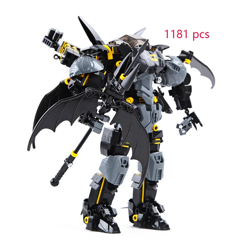 7143 1181 pcs Super Hero The bat mecha Building Blocks Sets Classic Movie Model Kids Toys For gift Compatible 70901 
7143 1181 pcs Super Hero The bat mecha Building Blocks Sets Classic Movie Model Kids Toys For gift Compatible 70901