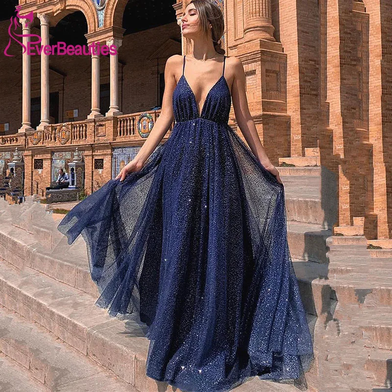 Sparkly Gold Backless Evening Dress Long Spaghetti Straps V-Neck Prom Party Dresses 2019 Abiye Gece Elbisesi
Sparkly Gold Backless Evening Dress Long Spaghetti Straps V-Neck Prom Party Dresses 2019 Abiye Gece Elbisesi