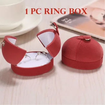 1 Piece Egg Sharp Double Velvet Engagement Earrings Wedding Rings Gift Box For Two Ring Jewelry holder Display Packing Wholesale 
1 Piece Egg Sharp Double Velvet Engagement Earrings Wedding Rings Gift Box For Two Ring Jewelry holder Display Packing Wholesale