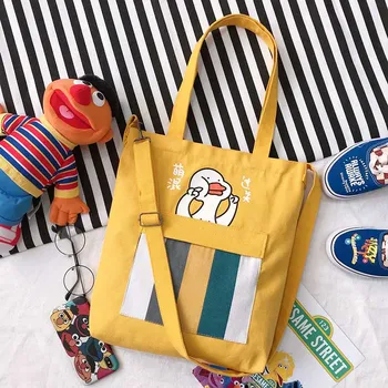 Striped Woman Canvas Cloth Totes Bag Black White Lovely Duck Reusable Shopping Bag Girls School Book Bag Middle Size Simplicity
Striped Woman Canvas Cloth Totes Bag Black White Lovely Duck Reusable Shopping Bag Girls School Book Bag Middle Size Simplicity
