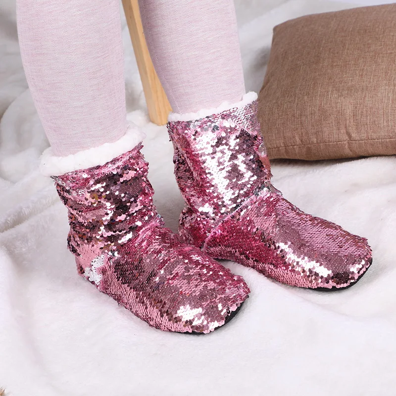 WENYUJH Winter Suede Upper Fur Plush Warm Slippers Sequin Indoor Home Non-slip Warm Shoes Hair Ball Bow-knot Flannel Soft Shoe
WENYUJH Winter Suede Upper Fur Plush Warm Slippers Sequin Indoor Home Non-slip Warm Shoes Hair Ball Bow-knot Flannel Soft Shoe