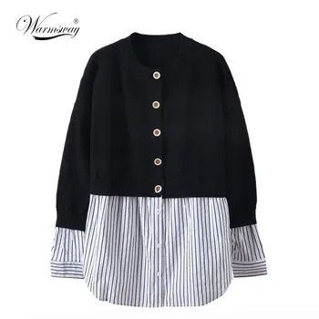 Fall Winter Oversize Women's Sweater O-Neck Fake Two-Pieces Knitting Pullover Warm Long Sleeve Casual Jumper Female C-292
Fall Winter Oversize Women's Sweater O-Neck Fake Two-Pieces Knitting Pullover Warm Long Sleeve Casual Jumper Female C-292