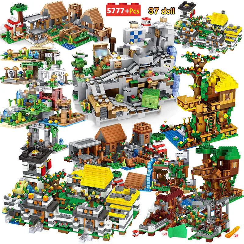 19 Style My World Building Blocks Compatible Cave Mountain Village House Bricks Figures Toys For Children
19 Style My World Building Blocks Compatible Cave Mountain Village House Bricks Figures Toys For Children