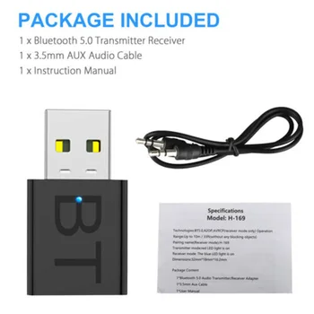 Bluetooth 5.0 Transmitter Receiver Audio Wireless Adapter Portable 3.5mm TV Stereo AS99
Bluetooth 5.0 Transmitter Receiver Audio Wireless Adapter Portable 3.5mm TV Stereo AS99