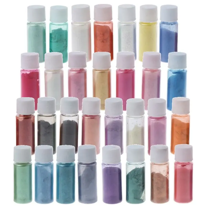 30 Colors Mica Powder Epoxy Resin Dye Pearl Pigment Natural Mica Mineral Powder U4LE 
30 Colors Mica Powder Epoxy Resin Dye Pearl Pigment Natural Mica Mineral Powder U4LE