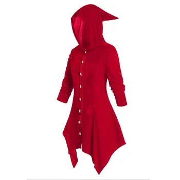 Fashion Halloween Womens Plus SizeLong Sleeve Hooded High Blouse Tops Cloak Ladies Solid Color Autumn And Winter Cloak Top
Fashion Halloween Womens Plus SizeLong Sleeve Hooded High Blouse Tops Cloak Ladies Solid Color Autumn And Winter Cloak Top