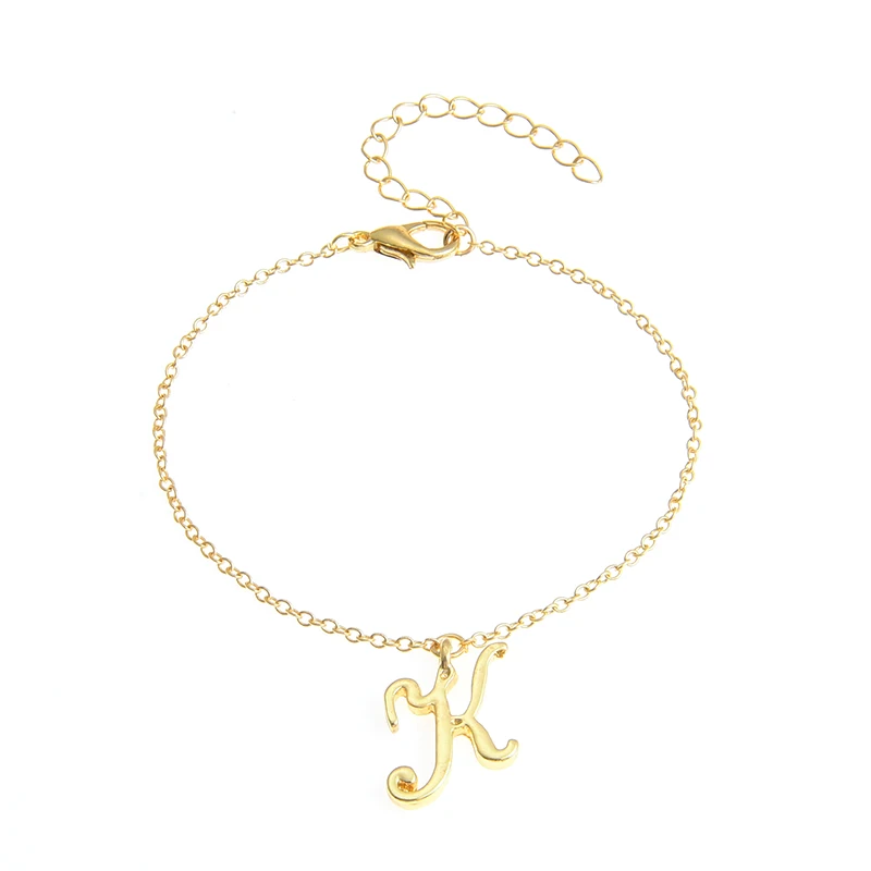 Monogram Cursive Initial k Name Bracelet Swirl English Alphabet Letter Initials Text Character Chain Bracelets Gift for Friends
Monogram Cursive Initial k Name Bracelet Swirl English Alphabet Letter Initials Text Character Chain Bracelets Gift for Friends