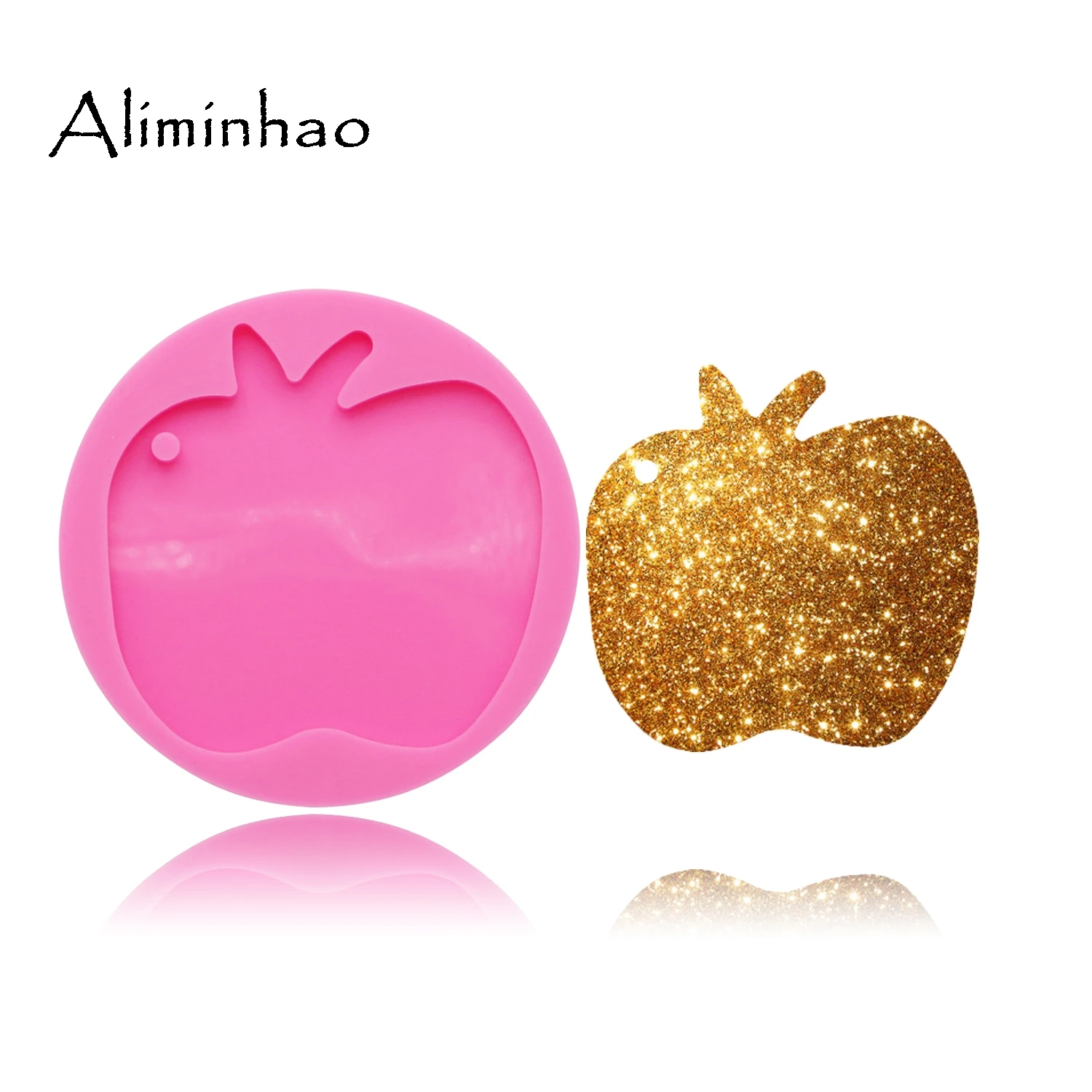 DY0081 Shiny apple silicone Keychains mold Key chain Pendant clay DIY Jewelry Making epoxy Resin mold
DY0081 Shiny apple silicone Keychains mold Key chain Pendant clay DIY Jewelry Making epoxy Resin mold