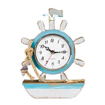 New Casual Home Decoration Mediterranean Sea Sailing Wall Clock Watch Needle Single Face Ship 's Anchor Helmsman
New Casual Home Decoration Mediterranean Sea Sailing Wall Clock Watch Needle Single Face Ship 's Anchor Helmsman