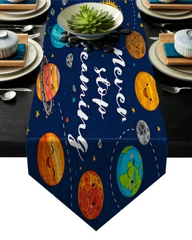 Cartoon Planet Pattern Table Runner Table Flag Home Party Decorative Tablecloth Table Runners for Wedding
Cartoon Planet Pattern Table Runner Table Flag Home Party Decorative Tablecloth Table Runners for Wedding
