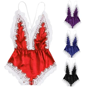 Women Strap Sexy Lingerie Erotic Underwear Warm Sleepwear Leotard Nightdress Seductive Lace Joint Ladies Solid V Neck Sleeveless
Women Strap Sexy Lingerie Erotic Underwear Warm Sleepwear Leotard Nightdress Seductive Lace Joint Ladies Solid V Neck Sleeveless