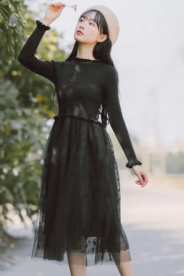 מורי ילדה סתיו חורף נשים סוודר שמלת Alyaboomty מישמש שחור סרוג כוכבים רשת שמלת רומנטי סריגה טול ארוך שמלה מורי ילדה סתיו חורף נשים סוודר שמלת Alyaboomty מישמש שחור סרוג כוכבים רשת שמלת רומנטי סריגה טול ארוך שמלה