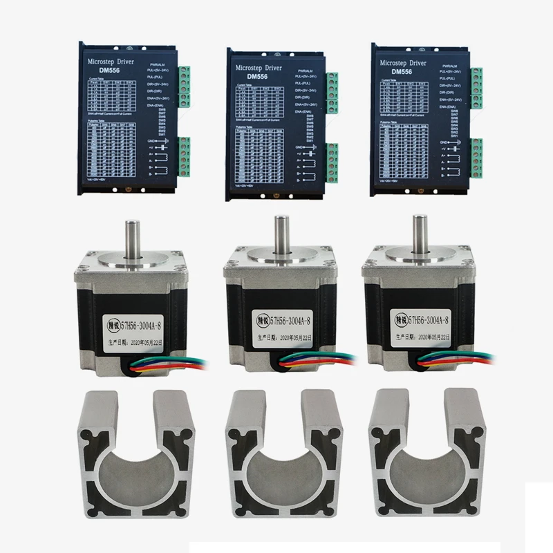 DIY CNC Stepper Motor Driver DM556 DM542 Nema 23 57BYGH56 57BYGH76 57mm + motor Base fixed seat for cnc router frame
DIY CNC Stepper Motor Driver DM556 DM542 Nema 23 57BYGH56 57BYGH76 57mm + motor Base fixed seat for cnc router frame