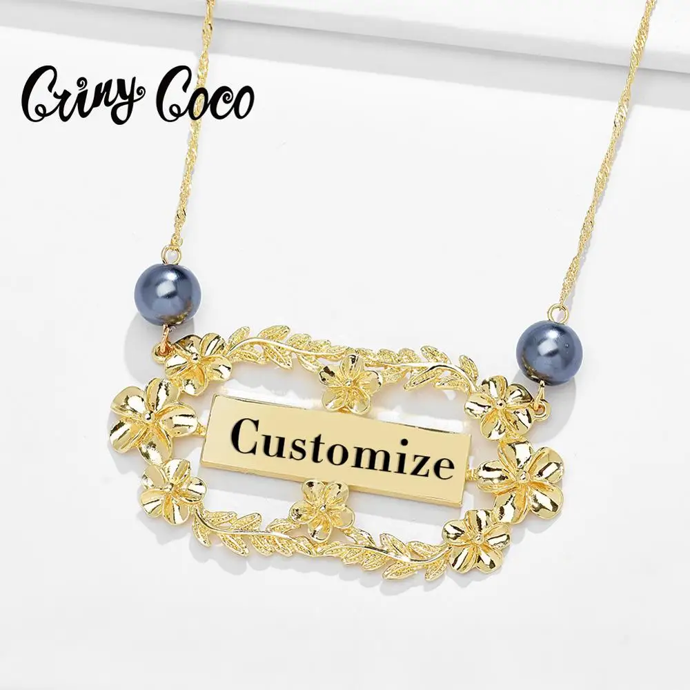 Cring Coco Customized Fashion Flowers Necklaces Personalized Letter Gold Choker Pendant Hawaiian Ethnic Necklace for Women 2020
Cring Coco Customized Fashion Flowers Necklaces Personalized Letter Gold Choker Pendant Hawaiian Ethnic Necklace for Women 2020