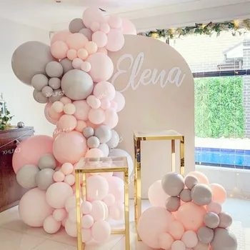 136pcs Pastel Macaron Pink Gray Balloon Arch Kit Garland Wedding Baby Shower Party Background Decor Globos Birthday Party Balaos
136pcs Pastel Macaron Pink Gray Balloon Arch Kit Garland Wedding Baby Shower Party Background Decor Globos Birthday Party Balaos