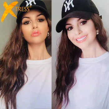 X-TRESS Natural Wave Synthetic Lace Front Wig Medium Length Free Part Lace Wig For Black Women Ombre Brown Soft Natural Hair Wig
X-TRESS Natural Wave Synthetic Lace Front Wig Medium Length Free Part Lace Wig For Black Women Ombre Brown Soft Natural Hair Wig