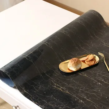 Black color cloth waterproof and smokeproof rectangular house PVC base cloth white black marble oil proof thick rice cake 
Black color cloth waterproof and smokeproof rectangular house PVC base cloth white black marble oil proof thick rice cake